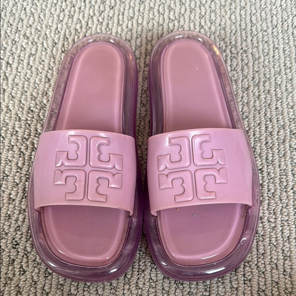 Tory Burch Lilac Slide Sandals